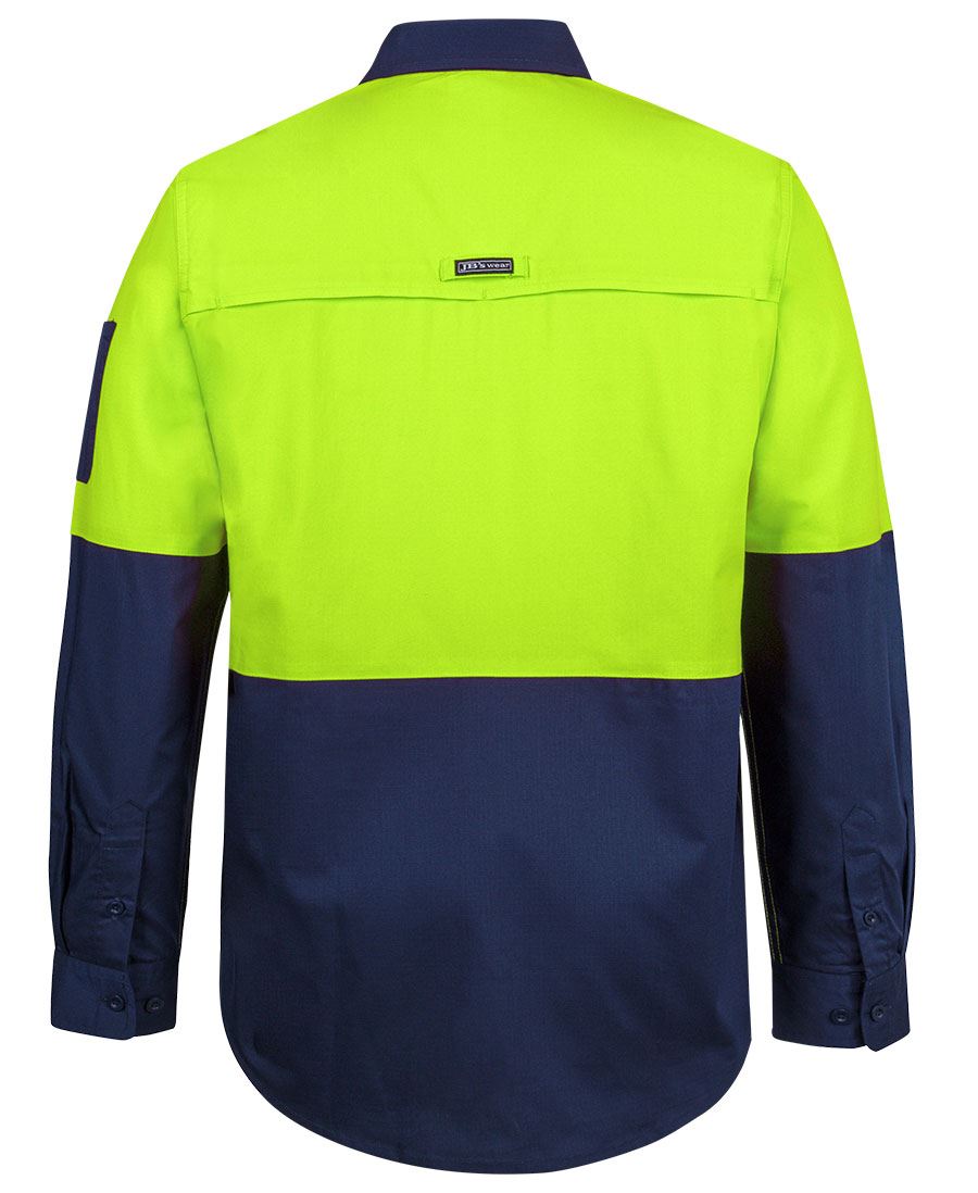 JB's L/S Hi Vis Class F Ripstop Work Shirt