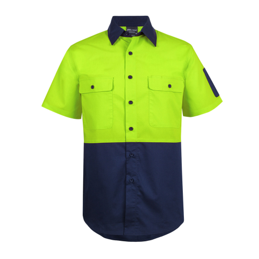 JB's S/S Hi Vis Class F Ripstop Work Shirt
