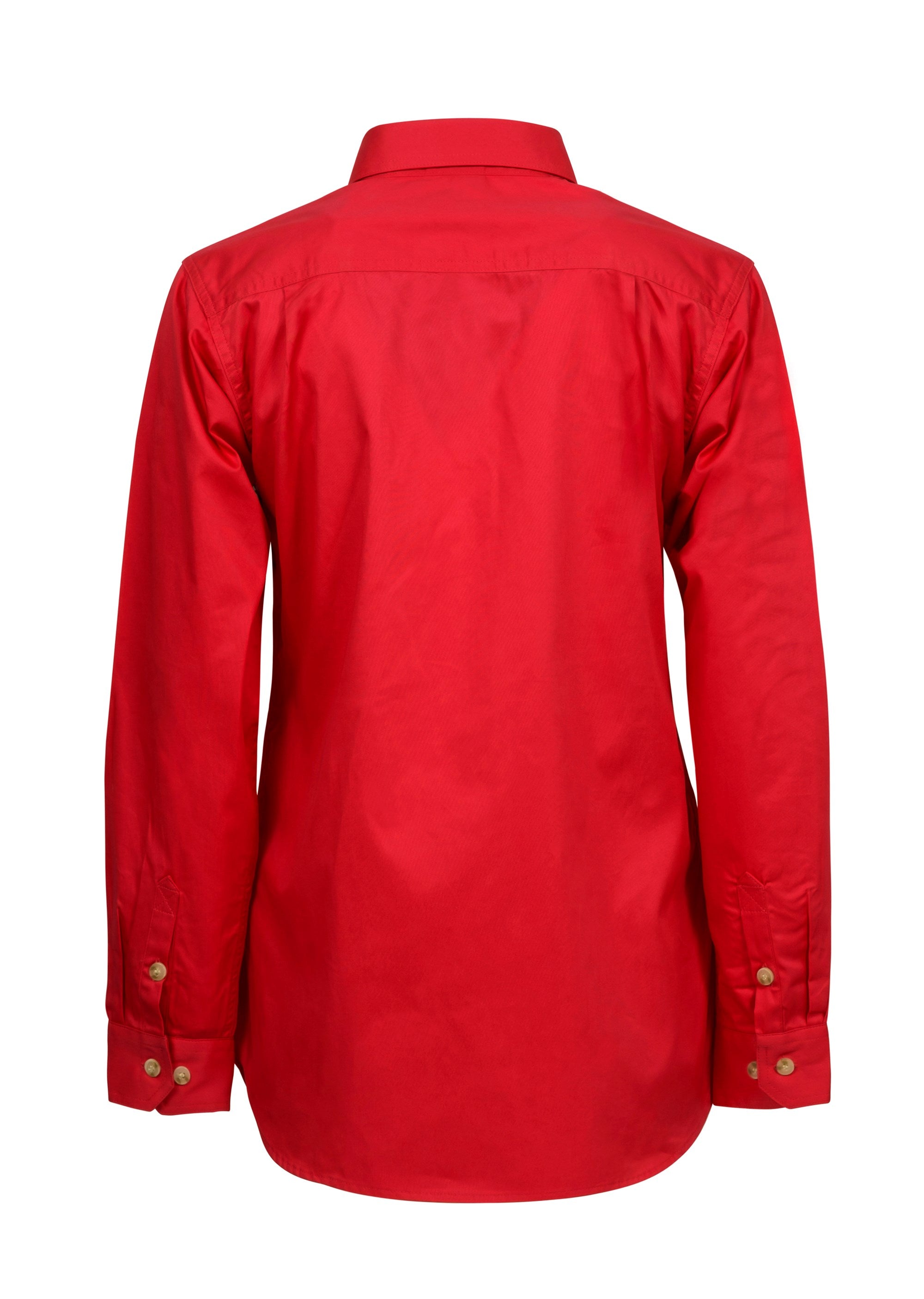 WorkCraft Ladies L/S Closed Front Cotton Drill Shirt