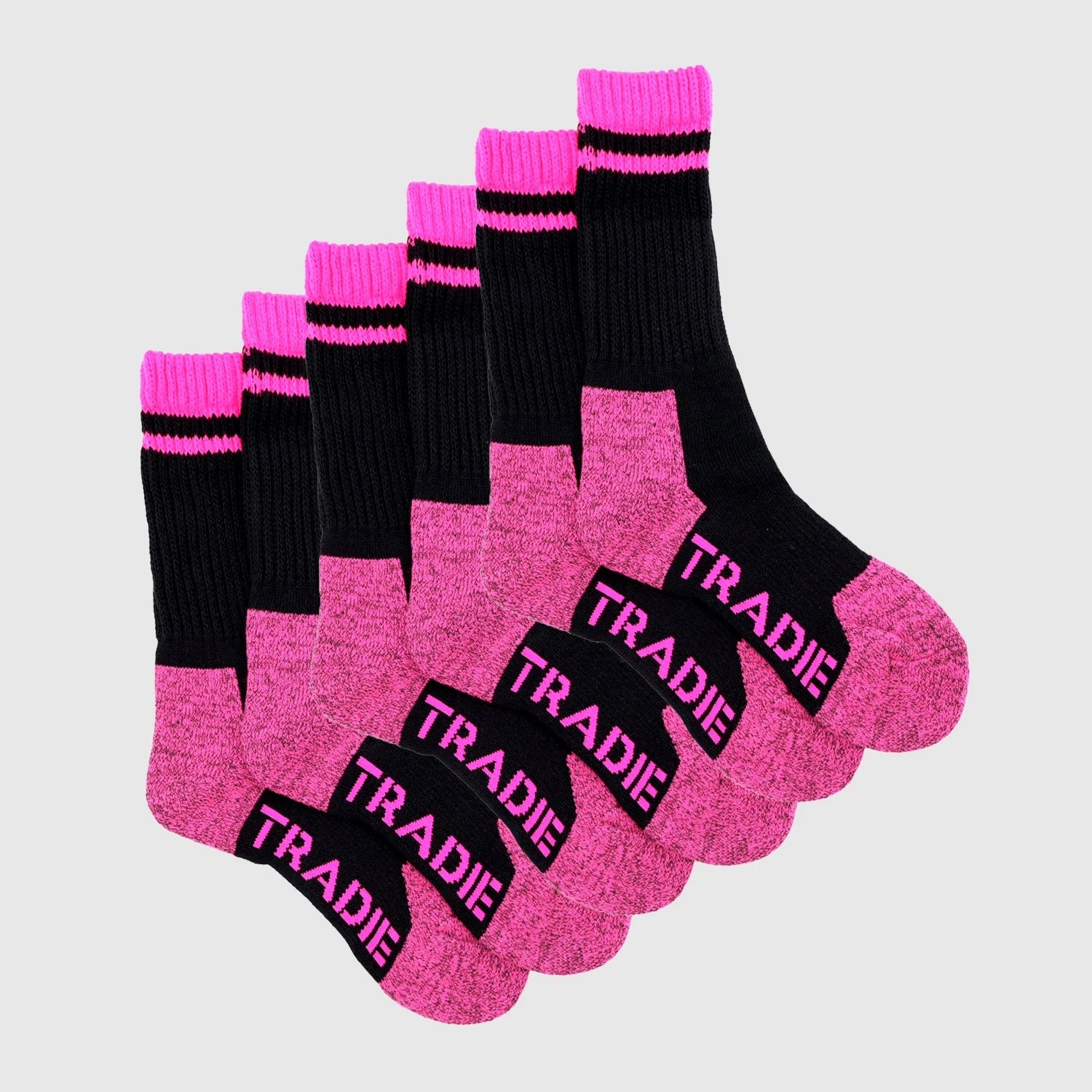 Tradie Women's Cotton-Blend Work Socks - 3 Pack