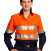 aiw women's long sleeve day and night work shirt
