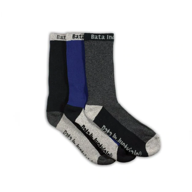 Bata Work Socks - Dark (3pk) - One Stop Workwear, Braybrook | Hi Vis ...
