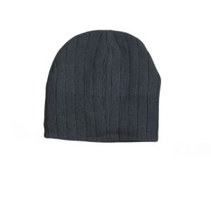 cable knit beanie charcoal