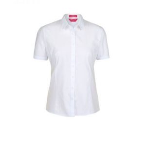 jbs ladies short sleeve poplin shirt white