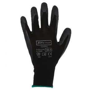 jbs black latex gloves