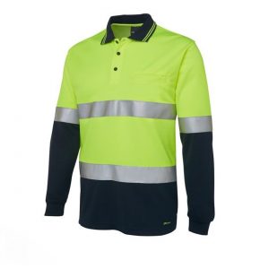 jbs long sleeve day and night polo yellow