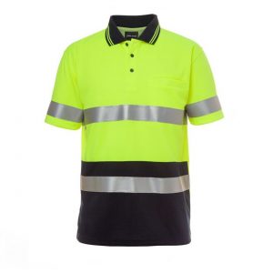 jbs short sleeve day and night polo yellow Workwear Polo Shirt