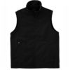 mens softshell vest black