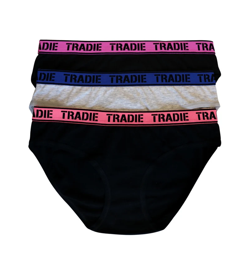 Tradie Lady Bikini Briefs - 3pk - One Stop Workwear, Braybrook, Hi Vis  Clothing, Work & Safety Gear